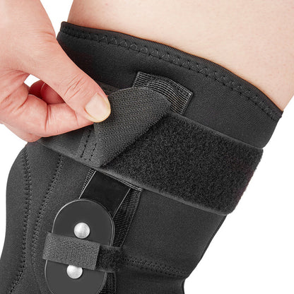 Flexible Hinged Open Patella Knee Support Brace