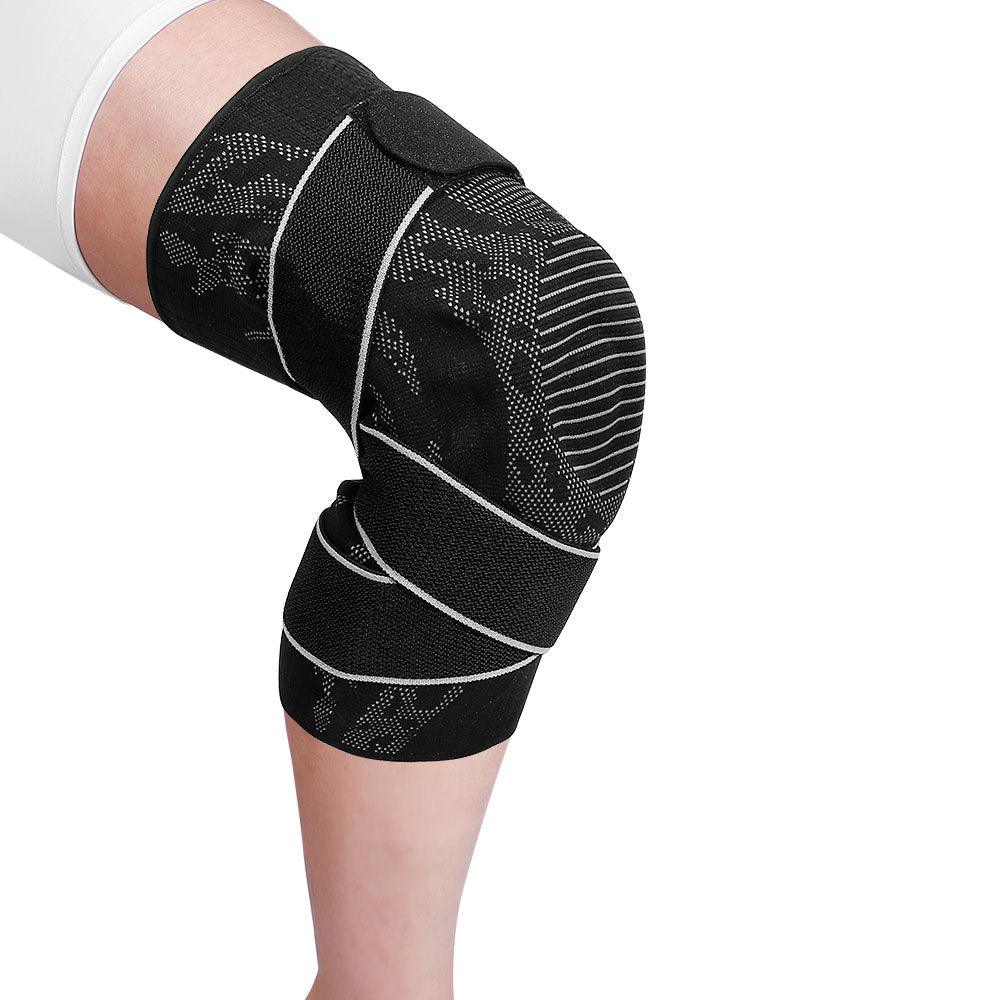 Protean Athletic Knee Support Brace with Coil Spring and Gel Pad