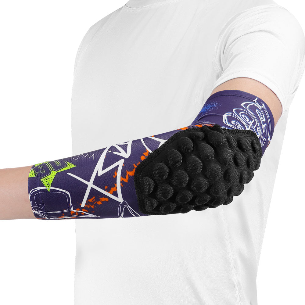 Youth Athletic Elbow Supports with Padded Protection - 2 Pack