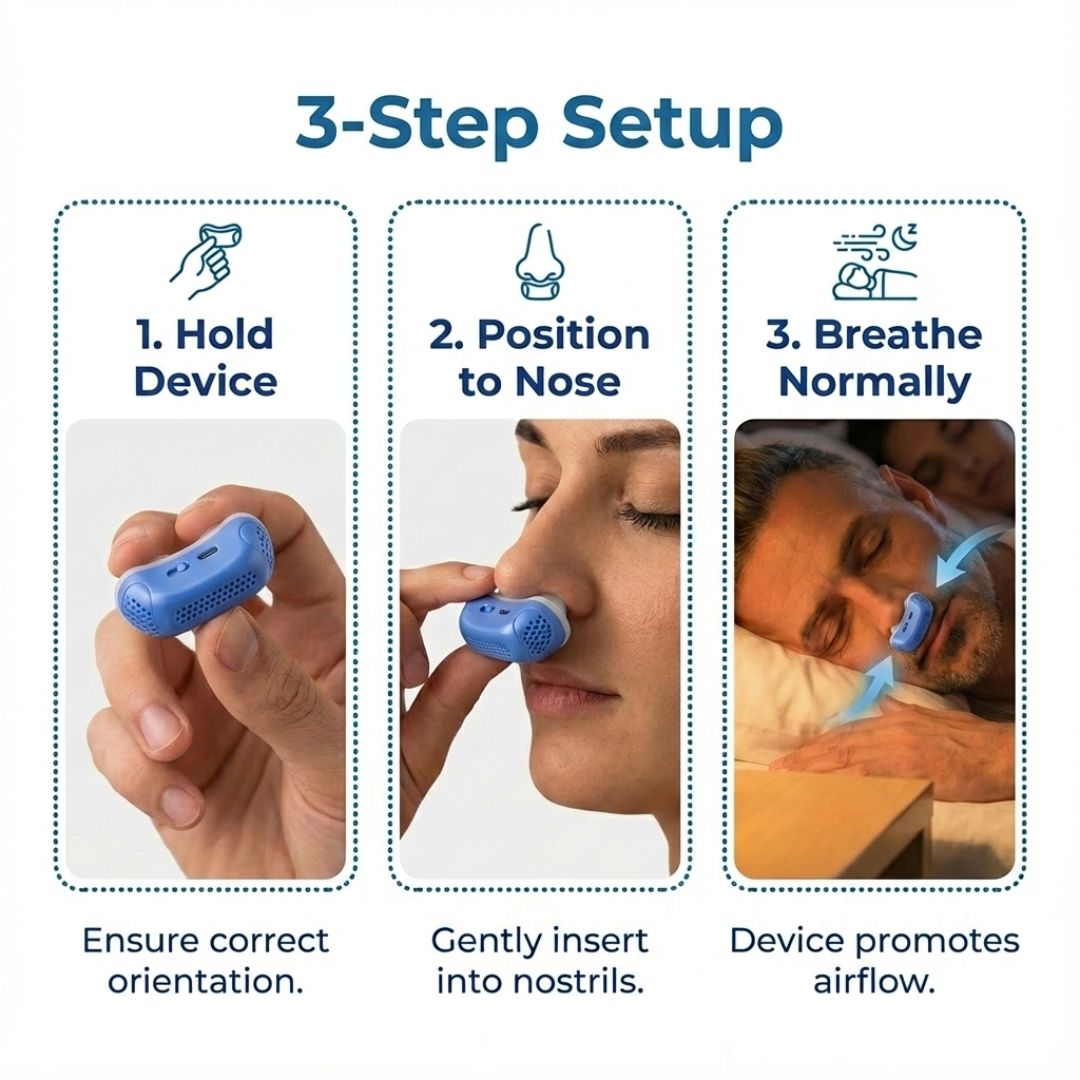 Micro CPAP Sleep Apnea Machine For Travel & Anti Snoring - CPAP Alternative