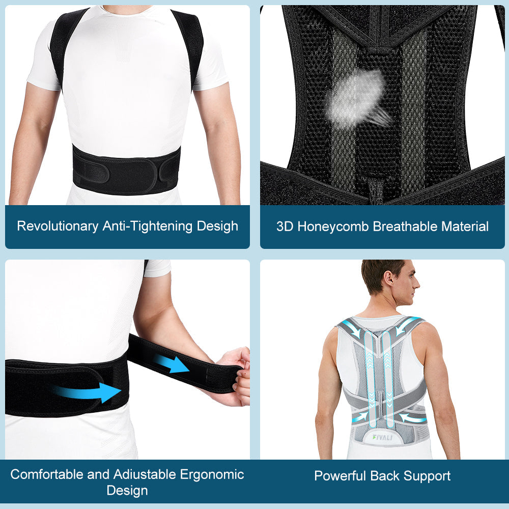 Adjustable Posture Corrector Back Support Brace FBR03
