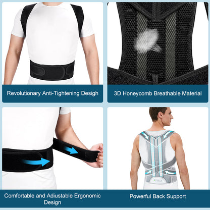 Adjustable Posture Corrector Back Support Brace FBR03