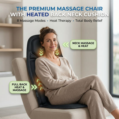 The Premium Massage Chair With Heated Back Neck Cushion