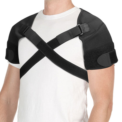 Flexible Sports Double Shoulder Support Brace for Fitness