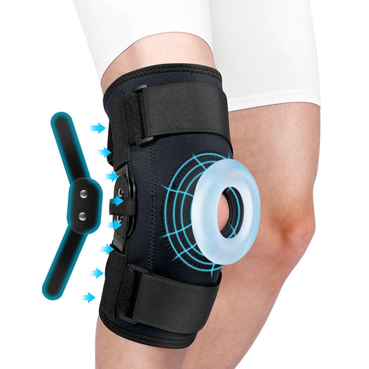 Flexible Hinged Open Patella Knee Support Brace - Velthek