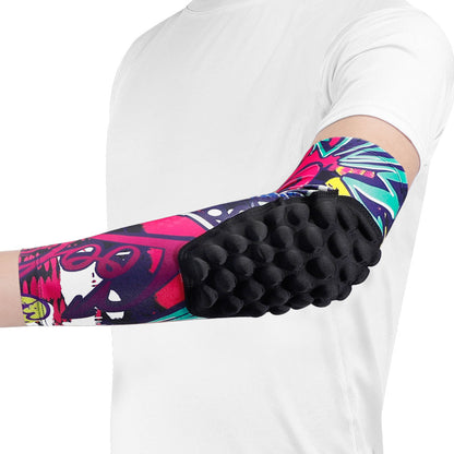 Youth Athletic Elbow Supports with Padded Protection - 2 Pack