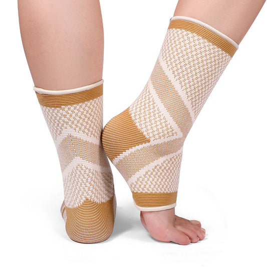 Sporty Ankle Support Sleeves for Runners with Compression - Velthek