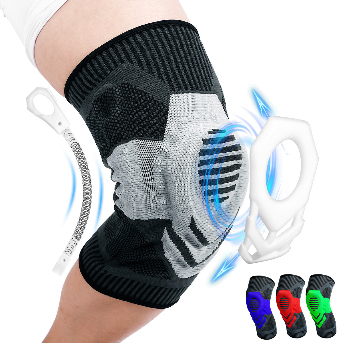 Premium Knee Support Brace for Relief 2 Pack FKR06 - Velthek