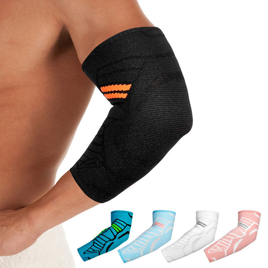 Supportive Elbow Compression Sleeves 2 Pack for Men Women - Velthek
