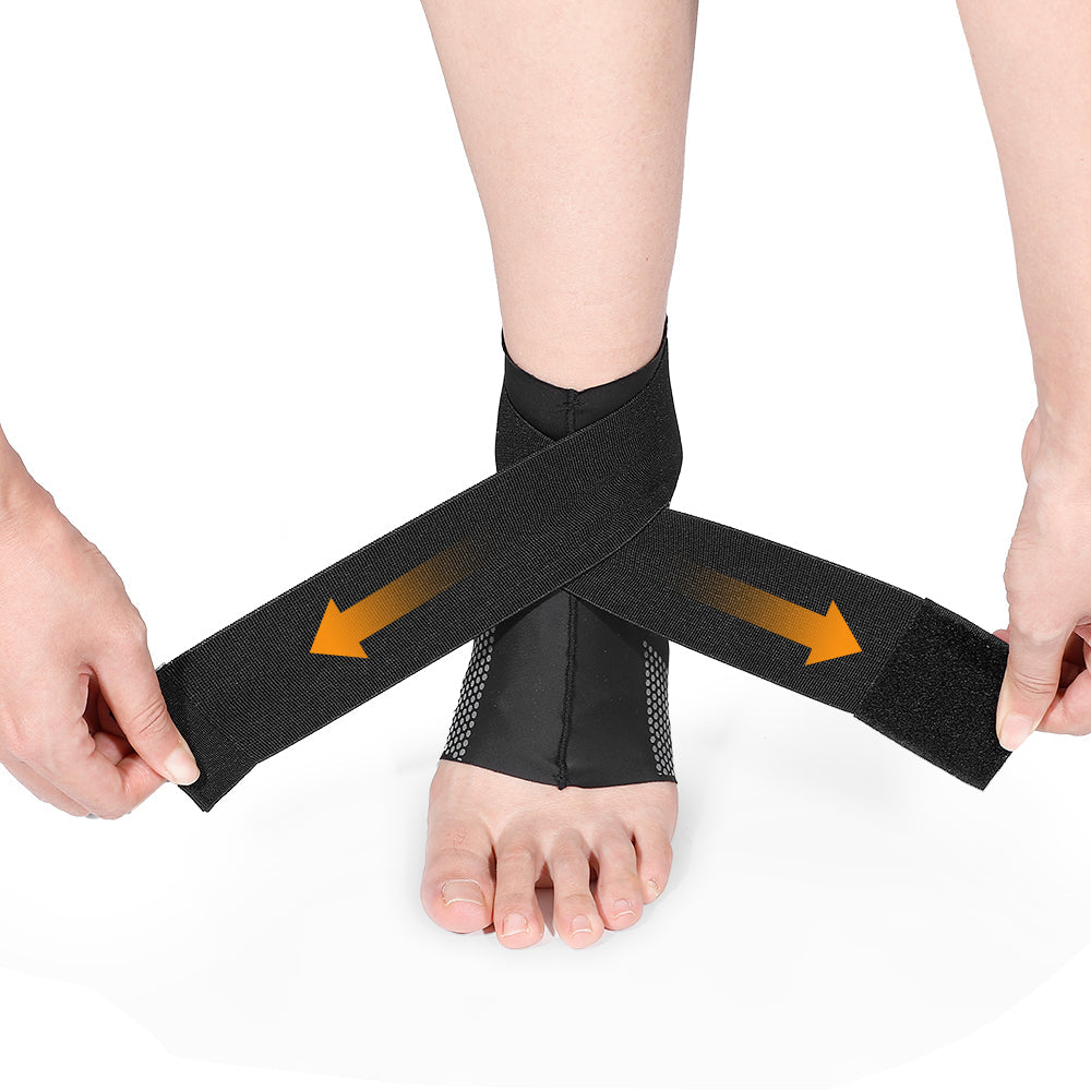 Flexible Fit Ankle Support Compression Sleeves 2 Pack