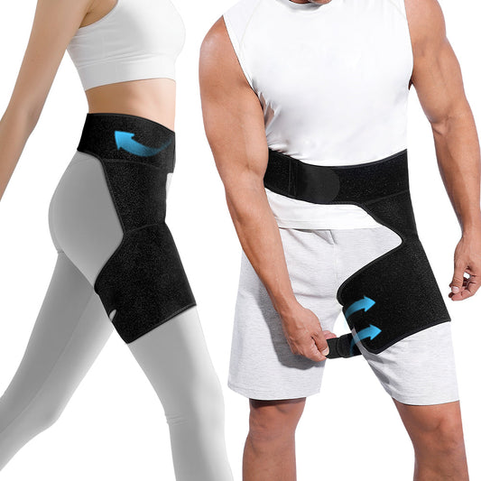 Universal Thigh Support Wrap Adjustable Fit for Sciatica Pain Relief - Velthek