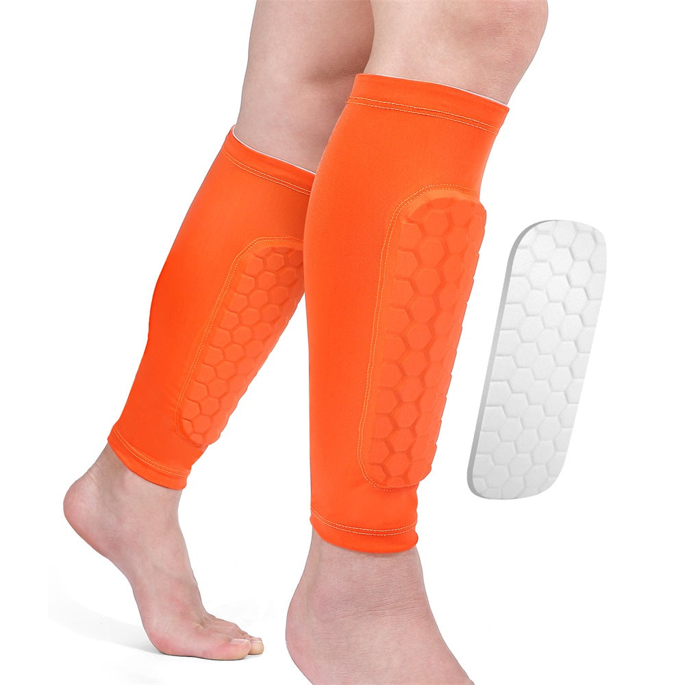 Protective Velthek Football Calf Sleeves with Pads 2 Pack