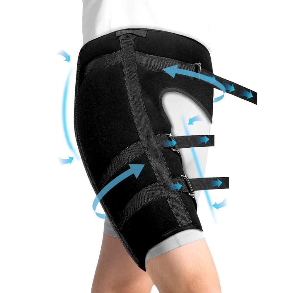 Universal Thigh and Hip Wrap Adjustable Sciatica Relief Band - Velthek