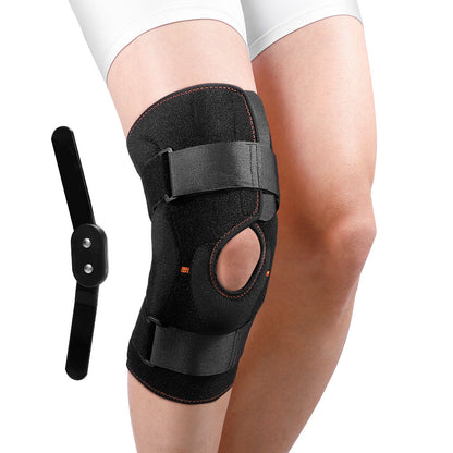 Strong Hinged Knee Support for Active Sports Open Patella