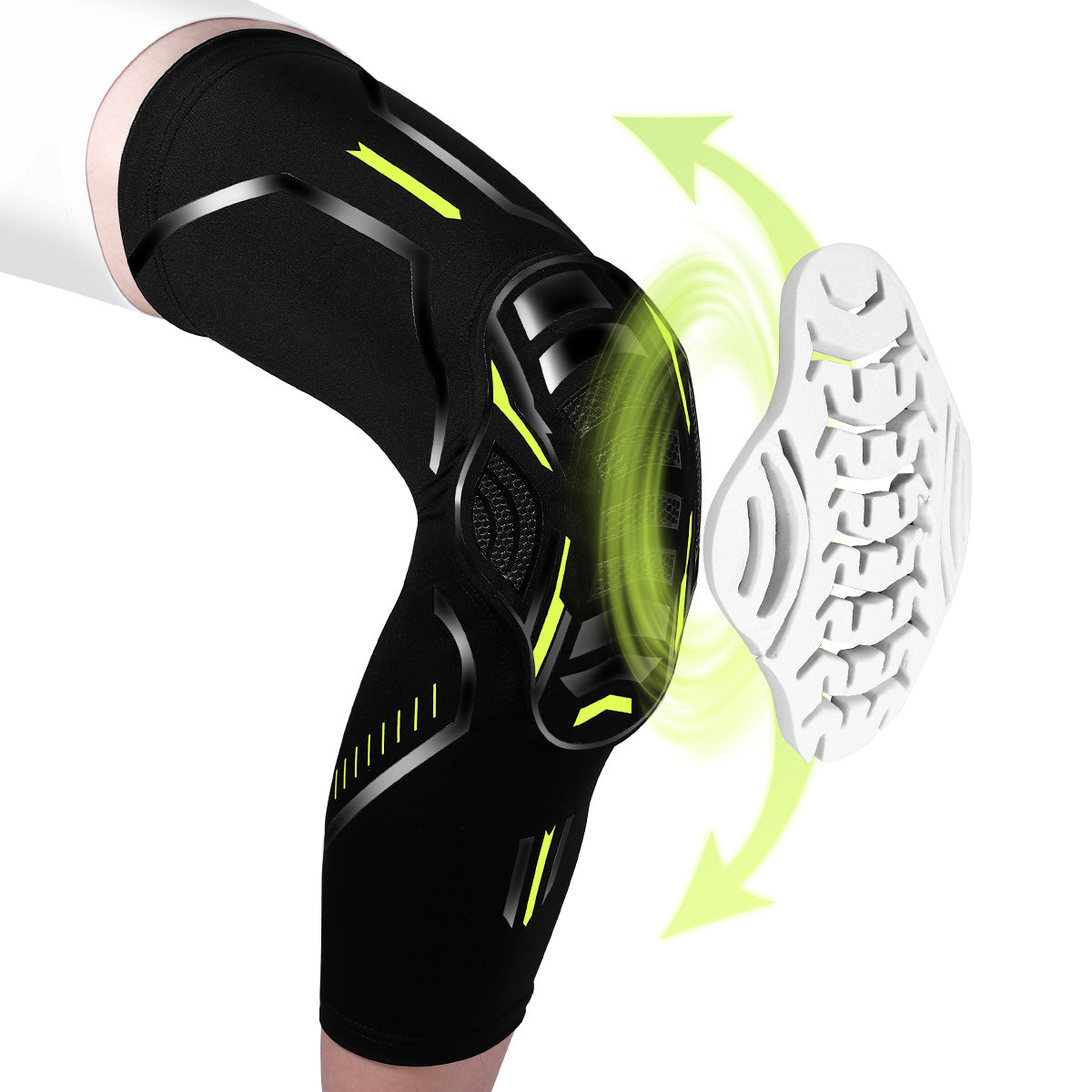 Protective Sports Football Knee Support Sleeve 2 Pack - Velthek