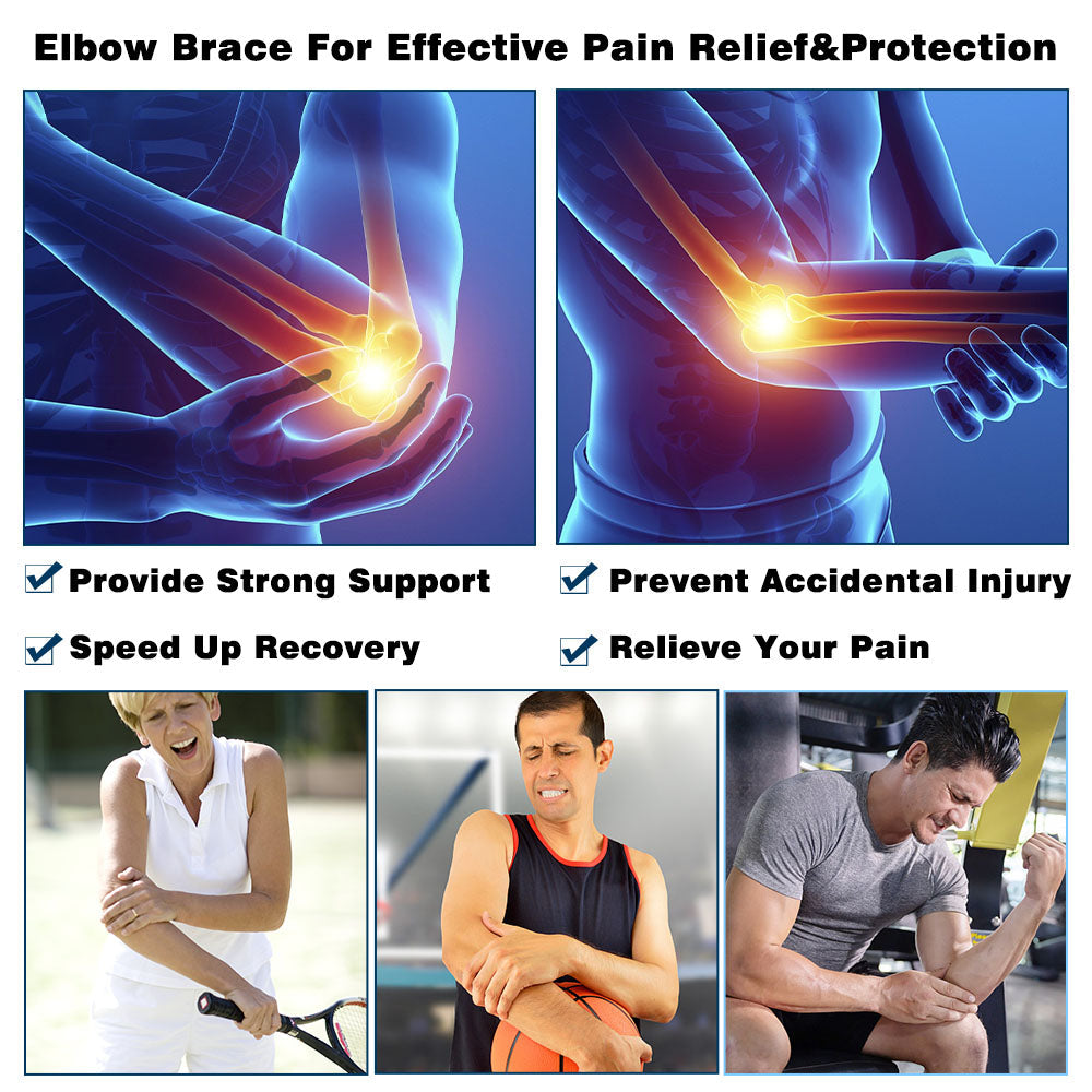 Flexible Neoprene Elbow Support Sleeves 2 Pack
