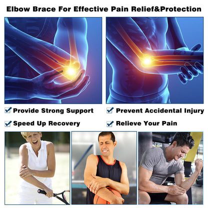 Flexible Neoprene Elbow Support Sleeves 2 Pack
