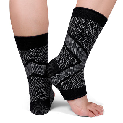 Sporty Ankle Support Sleeves for Runners with Compression