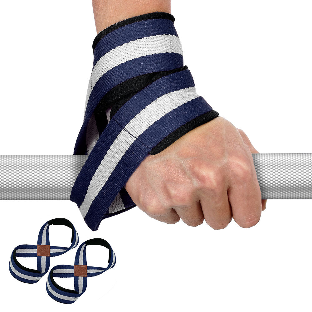 Durable Wrist Wraps for Heavy Lifting and Fitness - 2 Pack