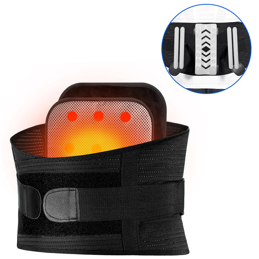 Warm Back Support Brace with Detachable Pad