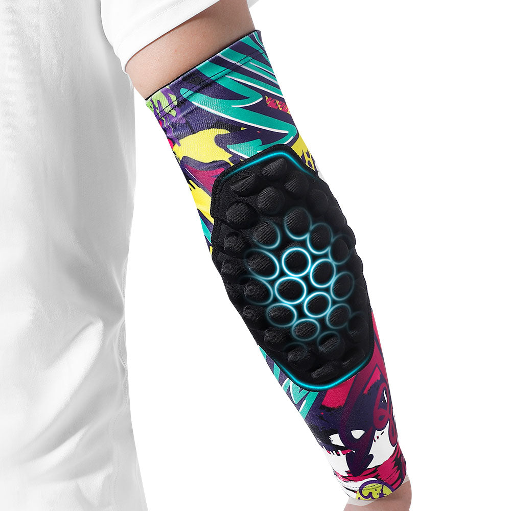 Youth Athletic Elbow Supports with Padded Protection - 2 Pack