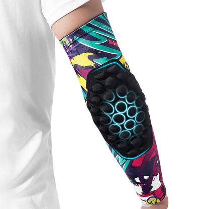 Youth Athletic Elbow Supports with Padded Protection - 2 Pack