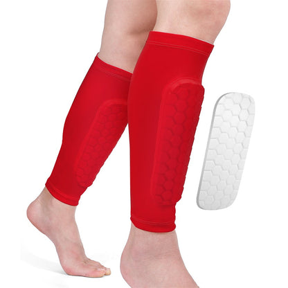 Protective Velthek Football Calf Sleeves with Pads 2 Pack