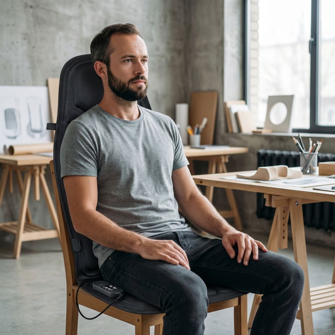 The Premium Massage Chair With Heated Back Neck Cushion