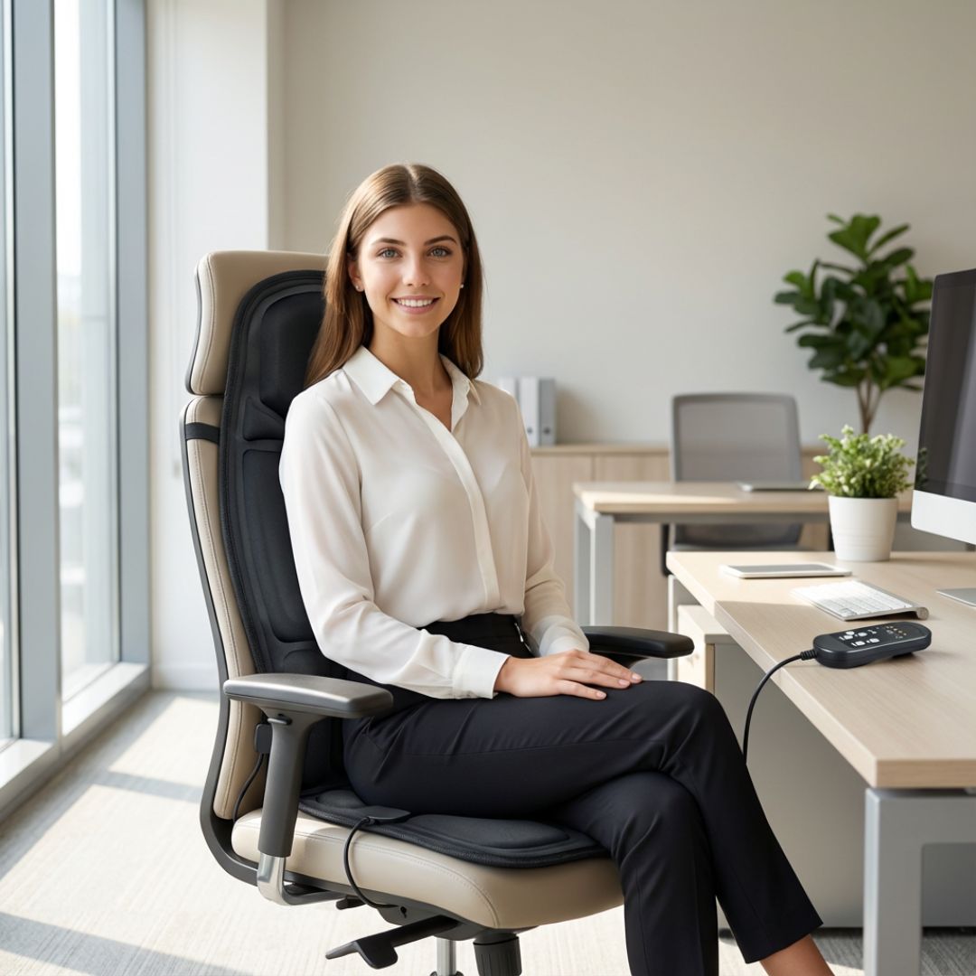 The Premium Massage Chair With Heated Back Neck Cushion