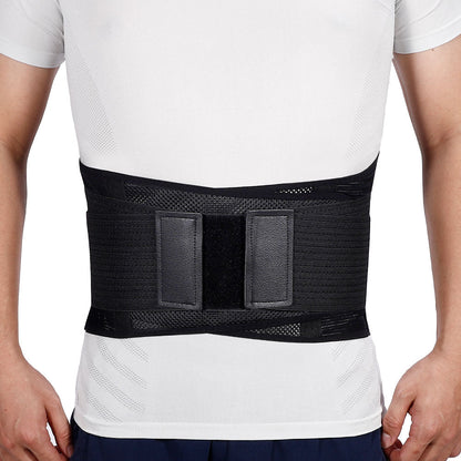 Adjustable Lower Back Support Belt with Detachable Stabilizer Strips