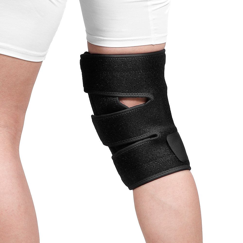 Flexible Sports Knee Support Brace with Spring and Eva Padding