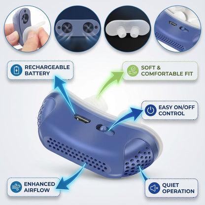 Micro CPAP Sleep Apnea Machine For Travel & Anti Snoring - CPAP Alternative