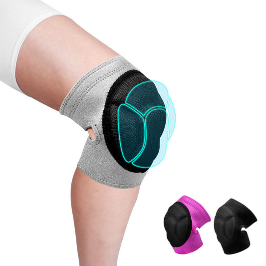 Fivali Athletic Knee Sleeves with Cushioned Pad Support - Velthek