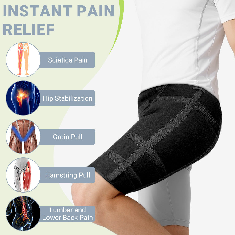Universal Thigh and Hip Wrap Adjustable Sciatica Relief Band