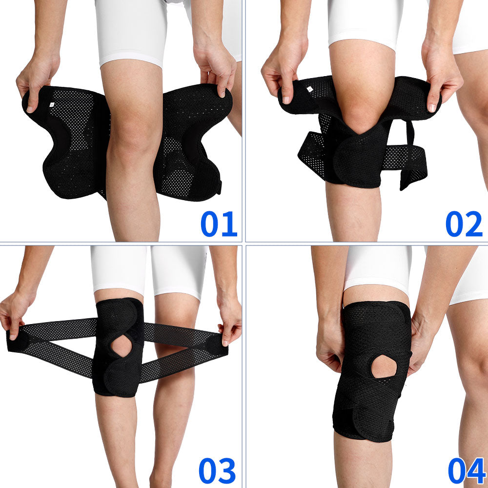 Comfortable Elastic Knee Supports 2 Pack FKR03
