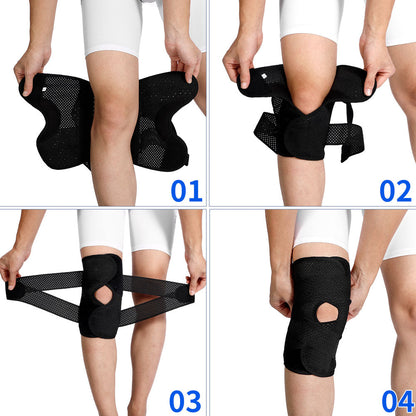 Comfortable Elastic Knee Supports 2 Pack FKR03
