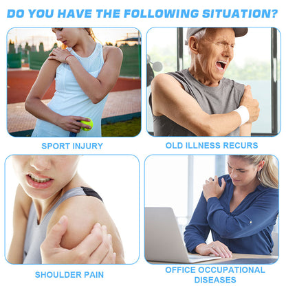 Flexible Sports Double Shoulder Support Brace for Fitness