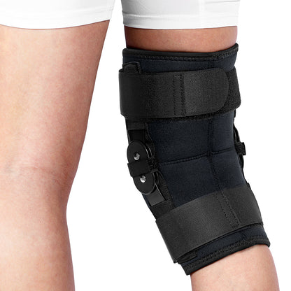 Flexible Hinged Open Patella Knee Support Brace