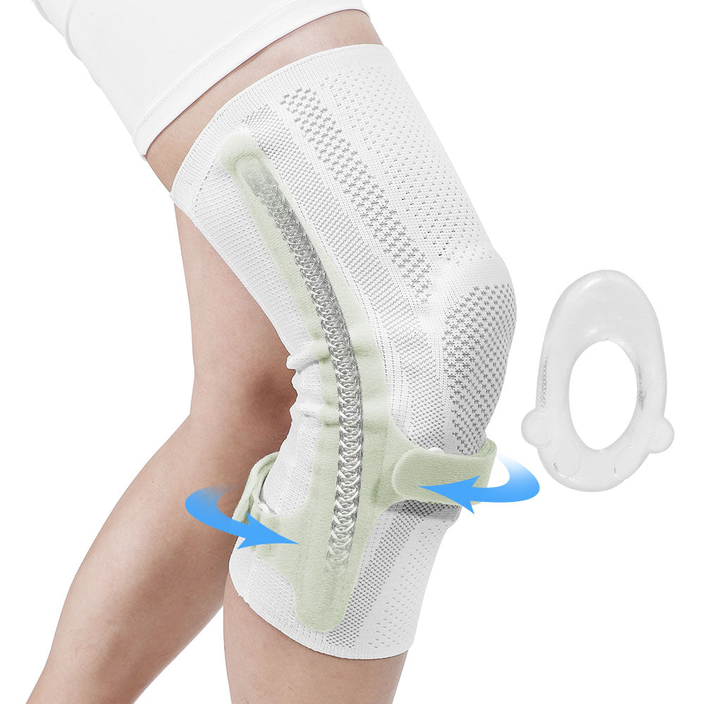 Athletic Knee Support Brace for Joint and Patella Stability - 2 Pack