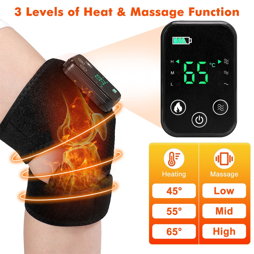Thermal Knee Support with Soothing Massage for Pain Relief