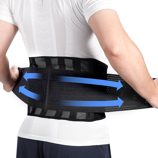 Adjustable Lower Back Support Belt with Detachable Stabilizer Strips - Velthek