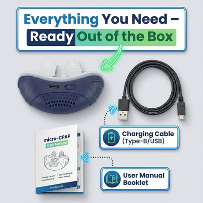 Micro CPAP Sleep Apnea Machine For Travel & Anti Snoring - CPAP Alternative