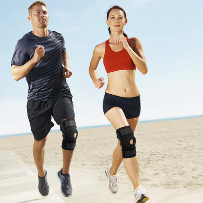 Flexible Hinged Open Patella Knee Support Brace