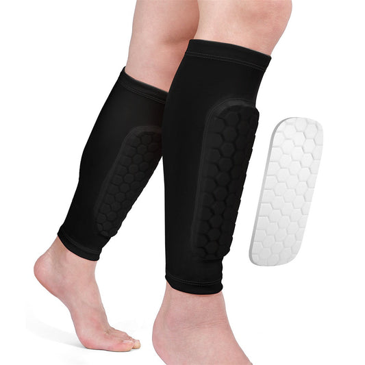 Protective Fivali Football Calf Sleeves with Pads 2 Pack - Velthek