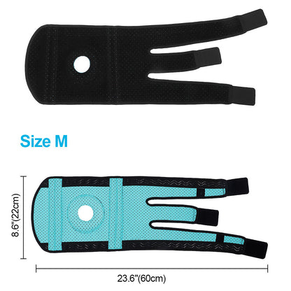 Flexible Sports Knee Support Brace with Spring and Eva Padding