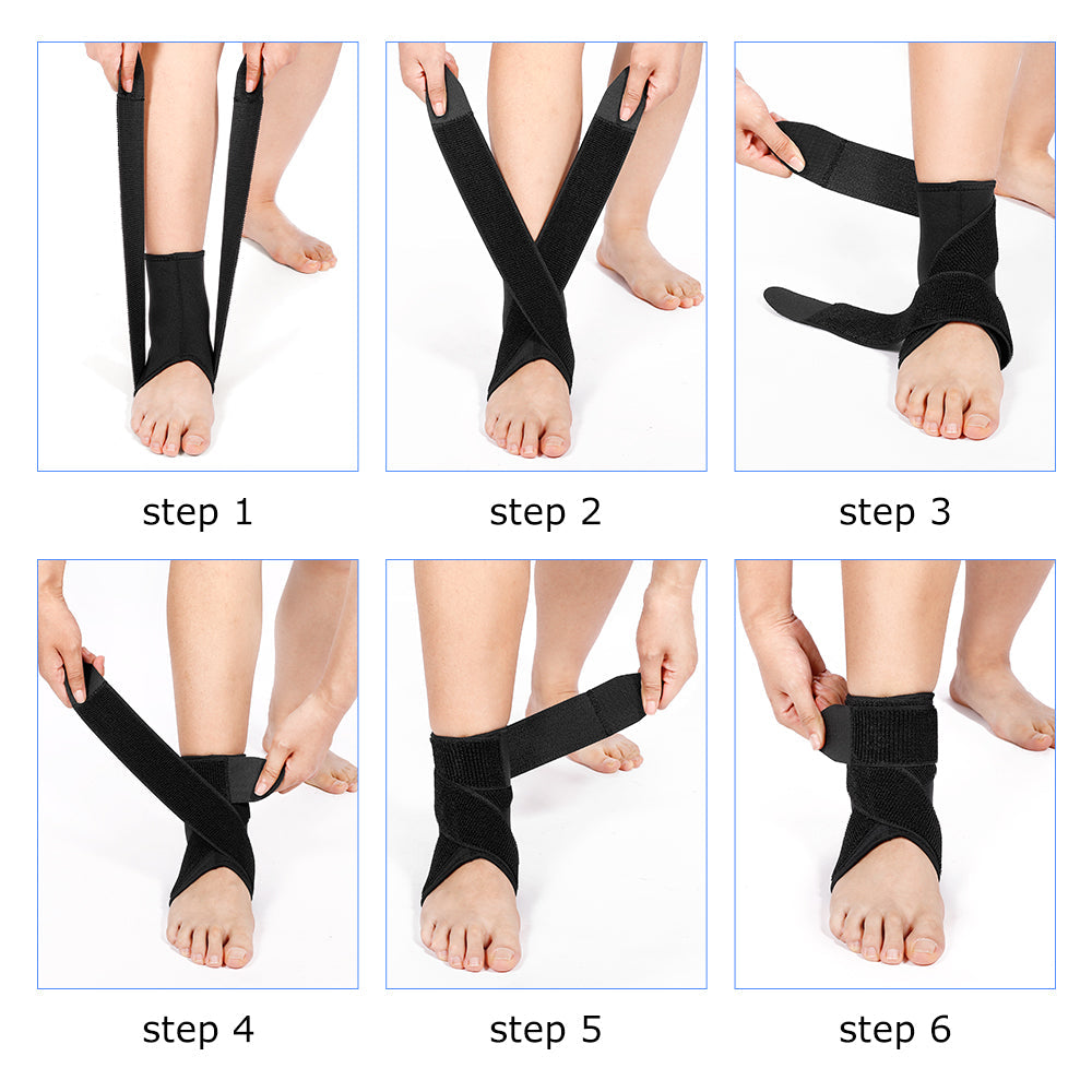 Comfortable Elastic Ankle Support Wrap 2 Pack
