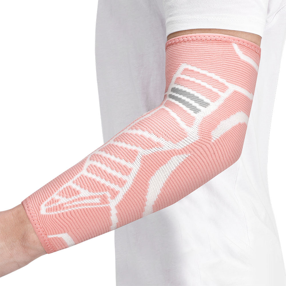 Supportive Elbow Compression Sleeves 2 Pack for Men Women