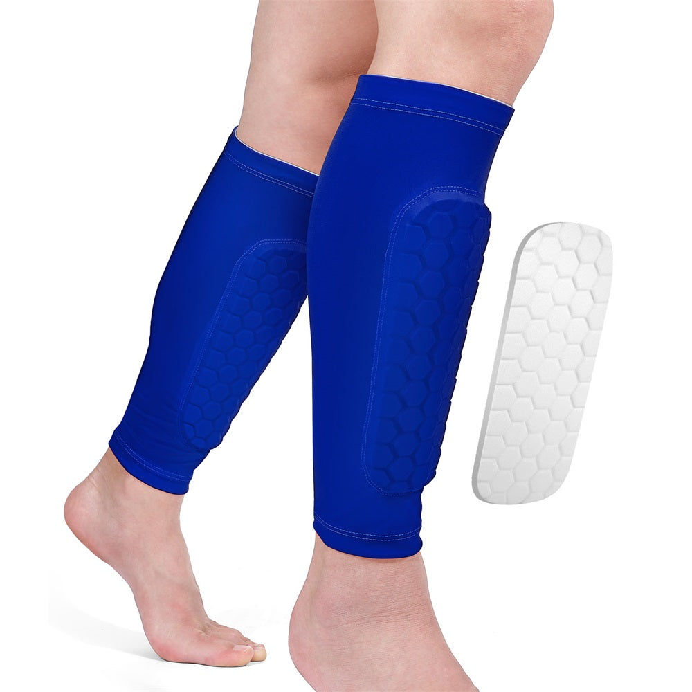 Protective Velthek Football Calf Sleeves with Pads 2 Pack