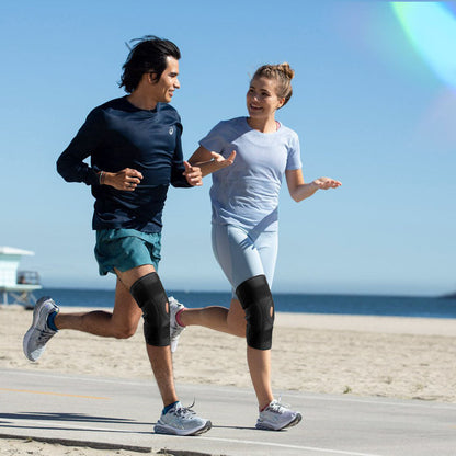 Supportive Hinged Knee Support with Padded Compression Wrap