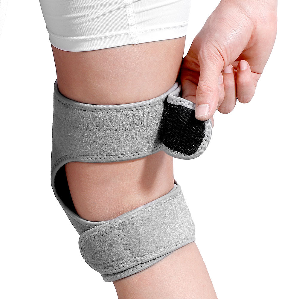 Velthek Athletic Knee Sleeves with Cushioned Pad Support